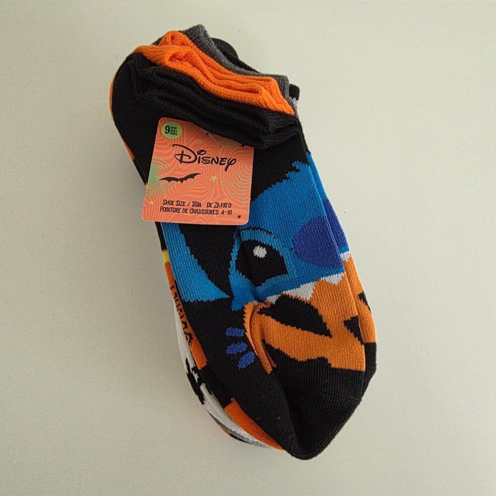 DISNEY Stitch Halloween Ankle Socks | Women's 4-10 | Set of 9 Cute Halloween NEW